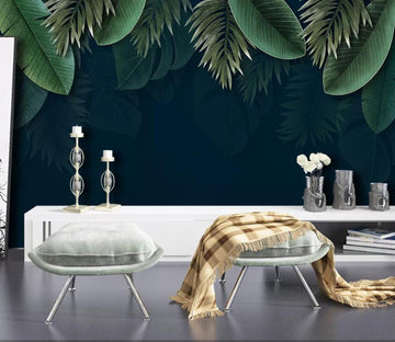 3D Green Leaf WC08 Wall Murals Wallpaper AJ Wallpaper 2 