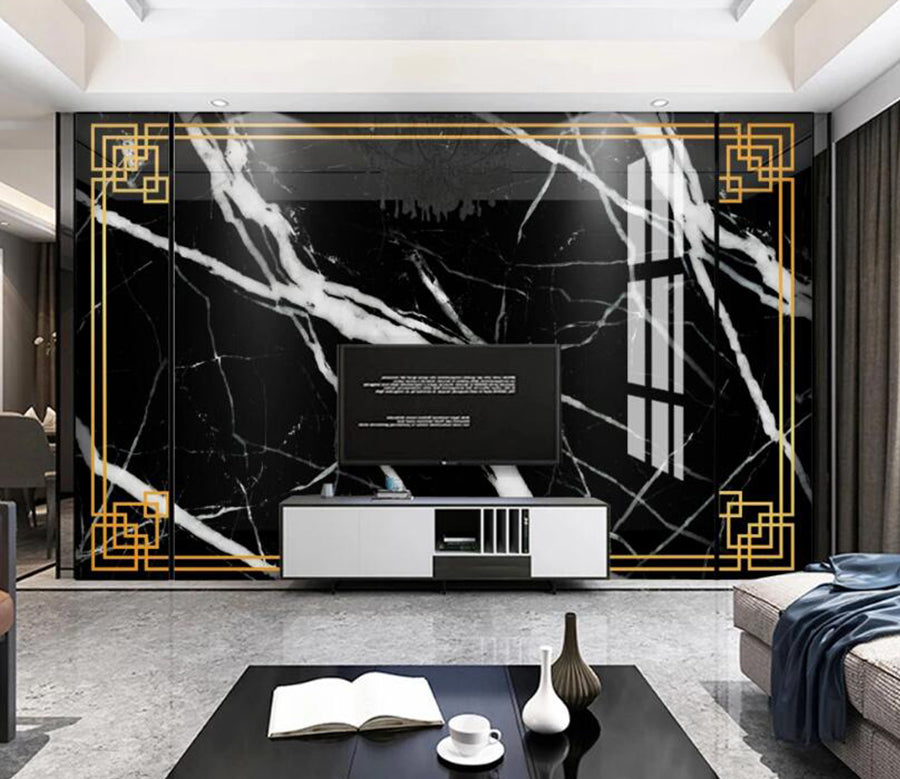 3D Black Texture 762 Wall Murals