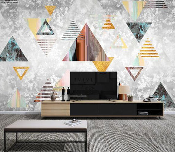 3D Colored Triangle WC1653 Wall Murals