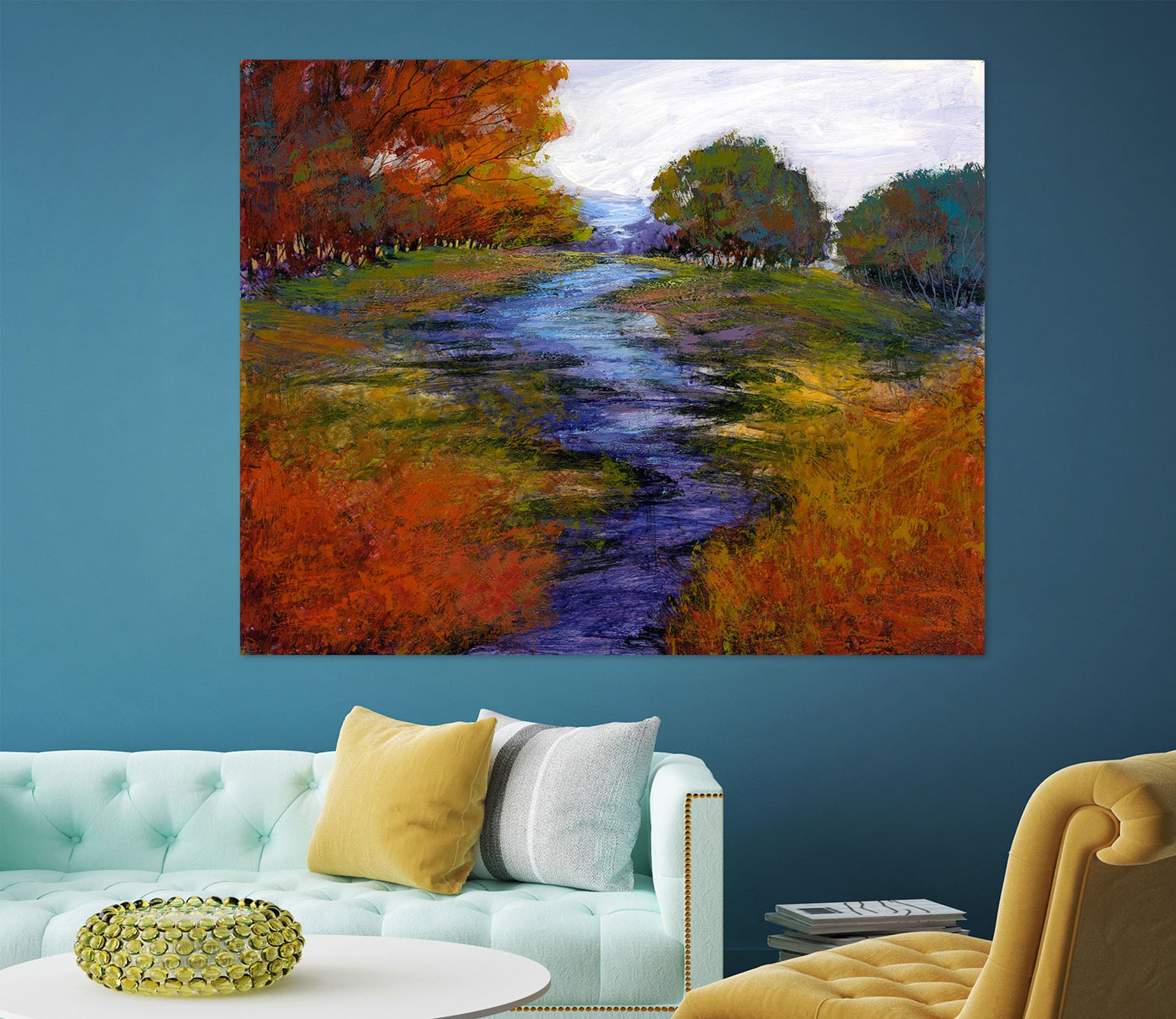 3D River Waterweed 046 Michael Tienhaara Wall Sticker