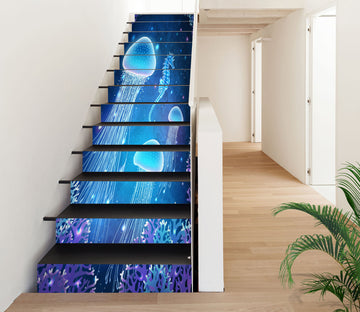 3D Charming Jellyfish 401 Stair Risers