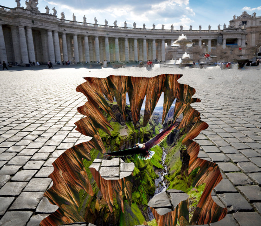 3D Alpine Green Forest 480 Floor Mural  Wallpaper Murals Rug & Mat Print Epoxy waterproof bath floor