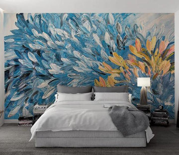 3D Colored Leaves 306 Wall Murals Wallpaper AJ Wallpaper 2 