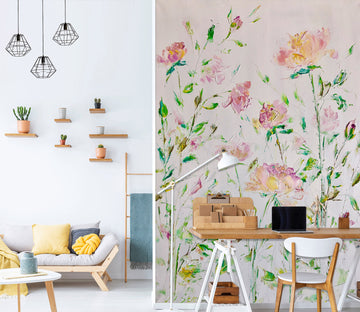 3D Pink Flower 277 Skromova Marina Wall Mural Wall Murals