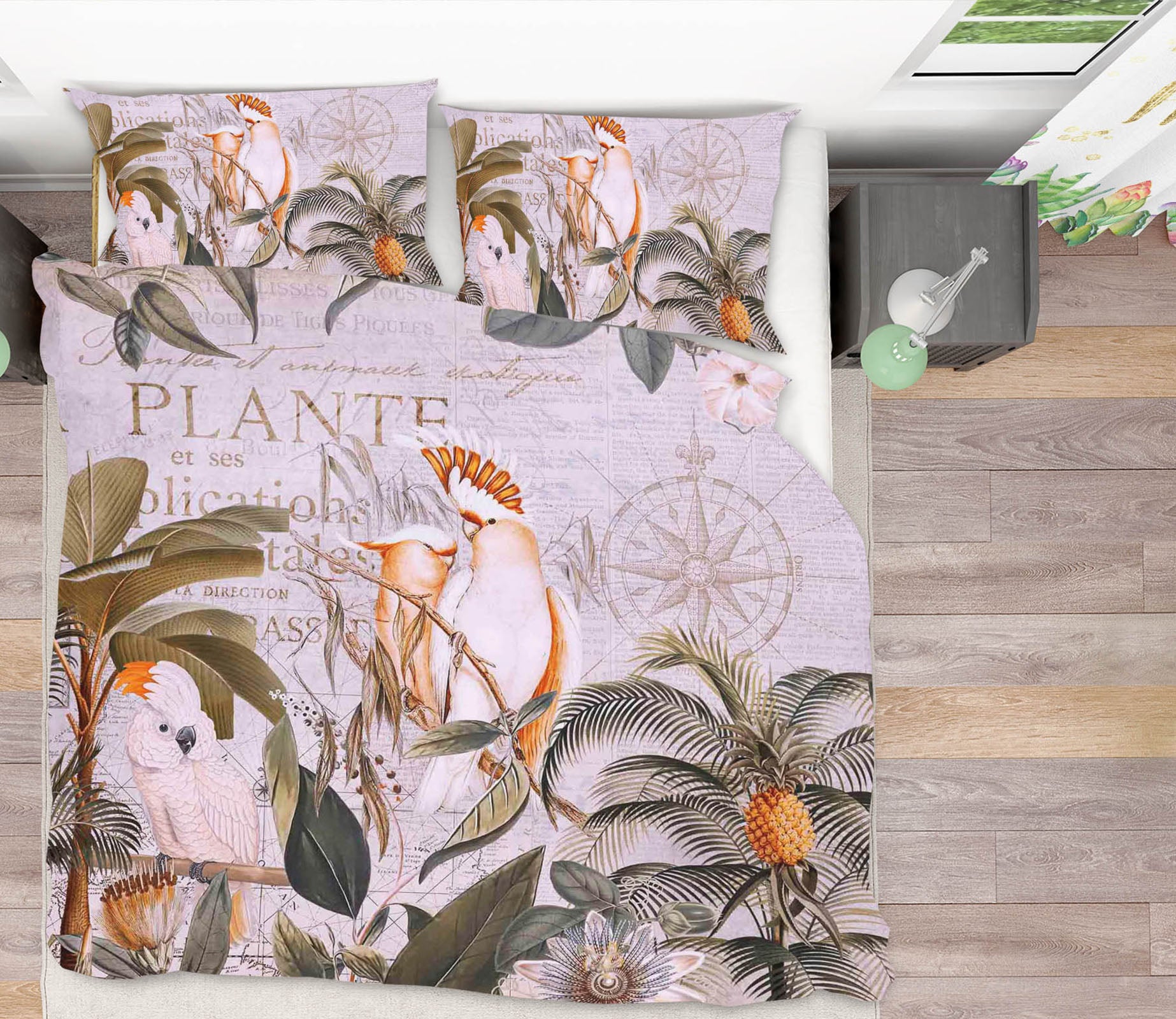 3D Branch Parrot 2142 Andrea haase Bedding Bed Pillowcases Quilt