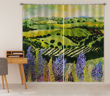 3D Wildflower Ridge 134 Allan P. Friedlander Curtain Curtains Drapes