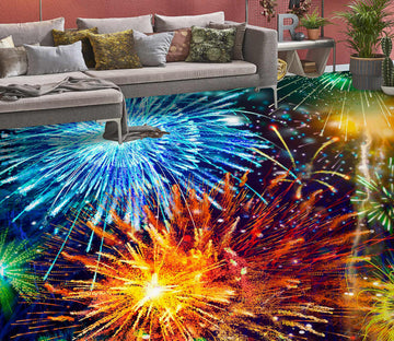 3D Bright Fireworks 1402 Floor Mural  Wallpaper Murals Self-Adhesive Removable Print Epoxy
