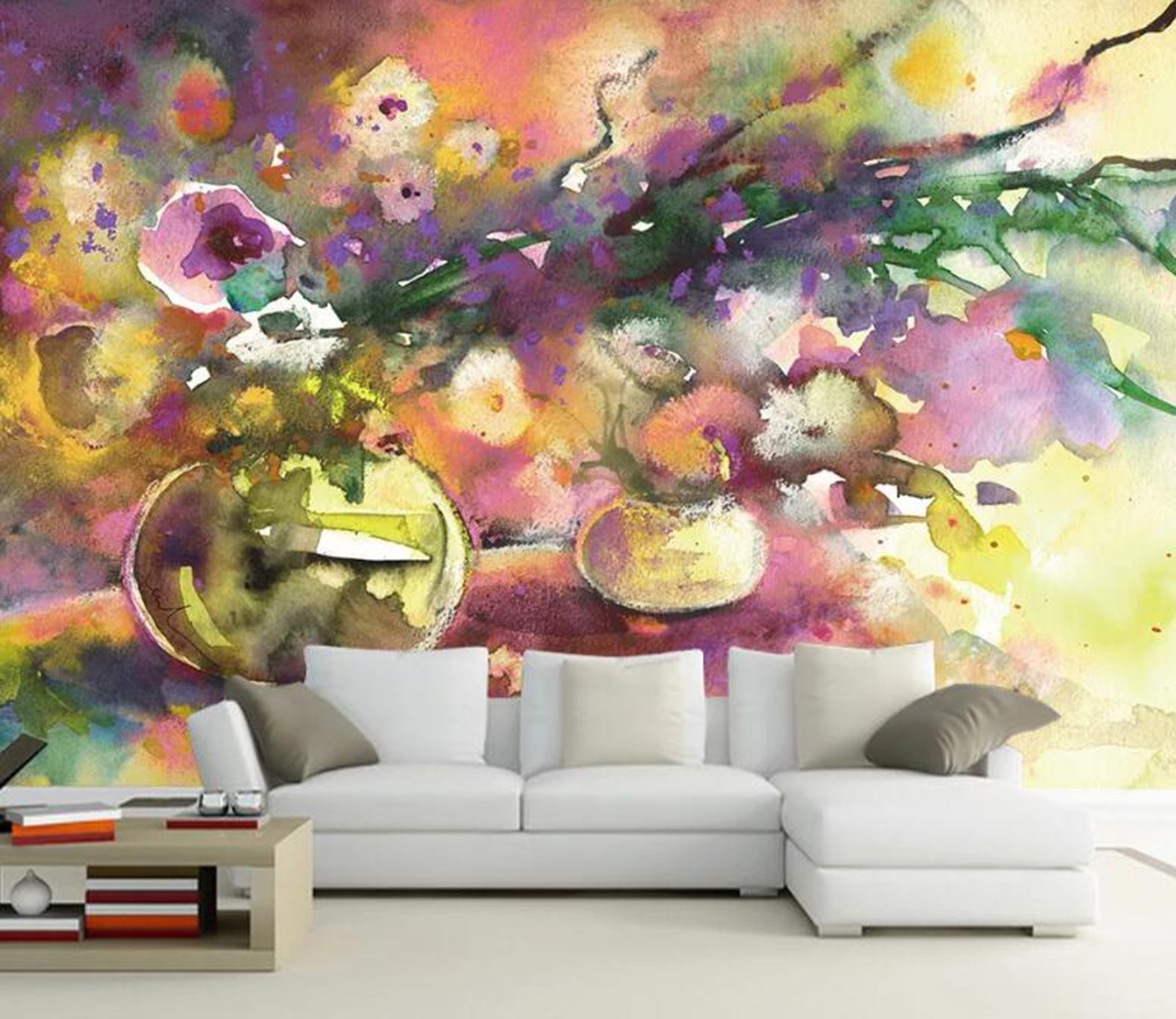 3D Vase Graffiti WC76 Wall Murals Wallpaper AJ Wallpaper 2 