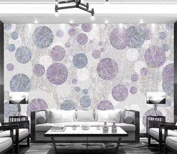 3D Purple Round WC22 Wall Murals Wallpaper AJ Wallpaper 2 