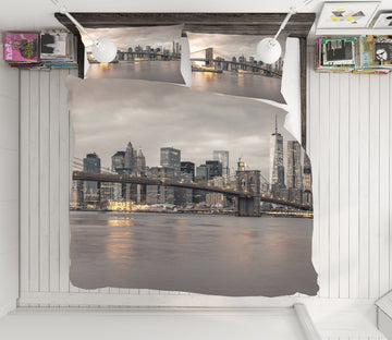 3D New York Bridge 85123 Assaf Frank Bedding Bed Pillowcases Quilt