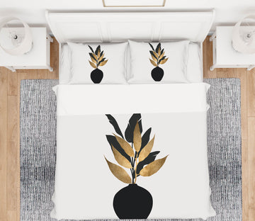 3D Black Vase 119 Boris Draschoff Bedding Bed Pillowcases Quilt