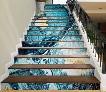 3D Blue Texture On Both Sides 480 Stair Risers