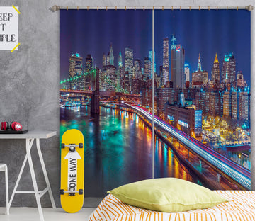 3D Night Lights 008 Assaf Frank Curtain Curtains Drapes