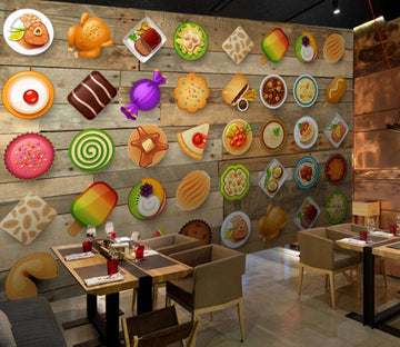 3D Food Arrangement 582 Wall Murals