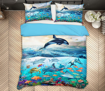 3D Ocean Panorama 2110 Adrian Chesterman Bedding Bed Pillowcases Quilt