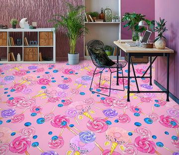 3D Sweet Lollipops 1221 Floor Mural  Wallpaper Murals Self-Adhesive Removable Print Epoxy