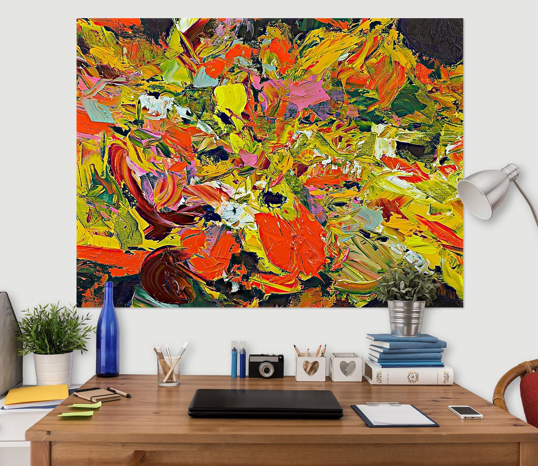 3D Painted Garden 008 Allan P. Friedlander Wall Sticker