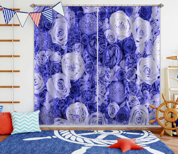 3D Beautiful Rose 042 Noirblanc777 Curtain Curtains Drapes Wallpaper AJ Wallpaper 