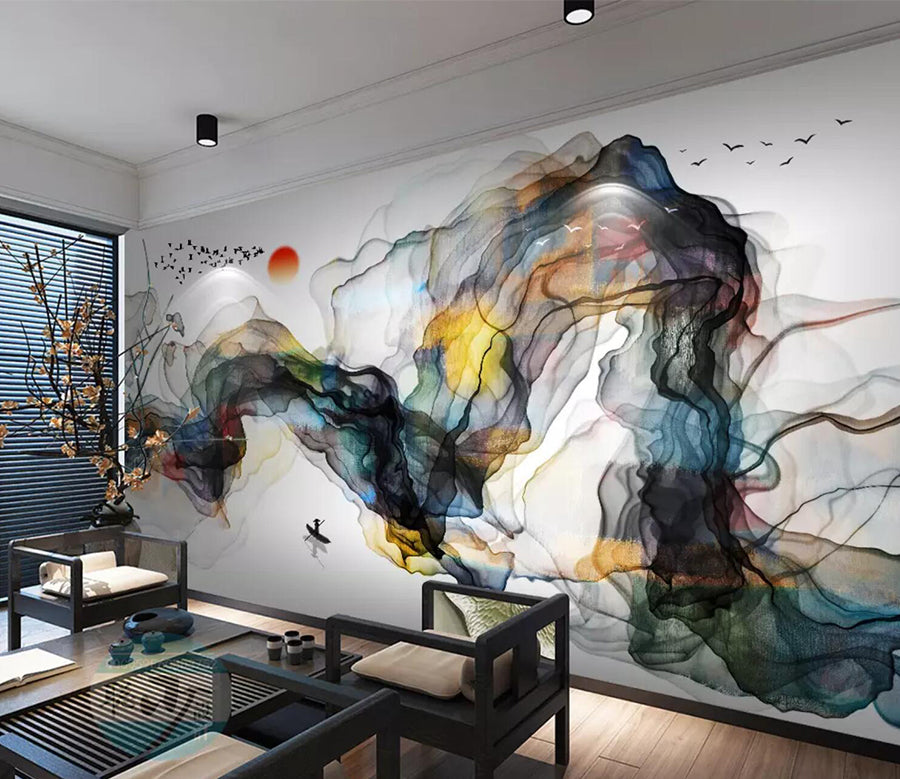 3D Colored Smoke WC393 Wall Murals