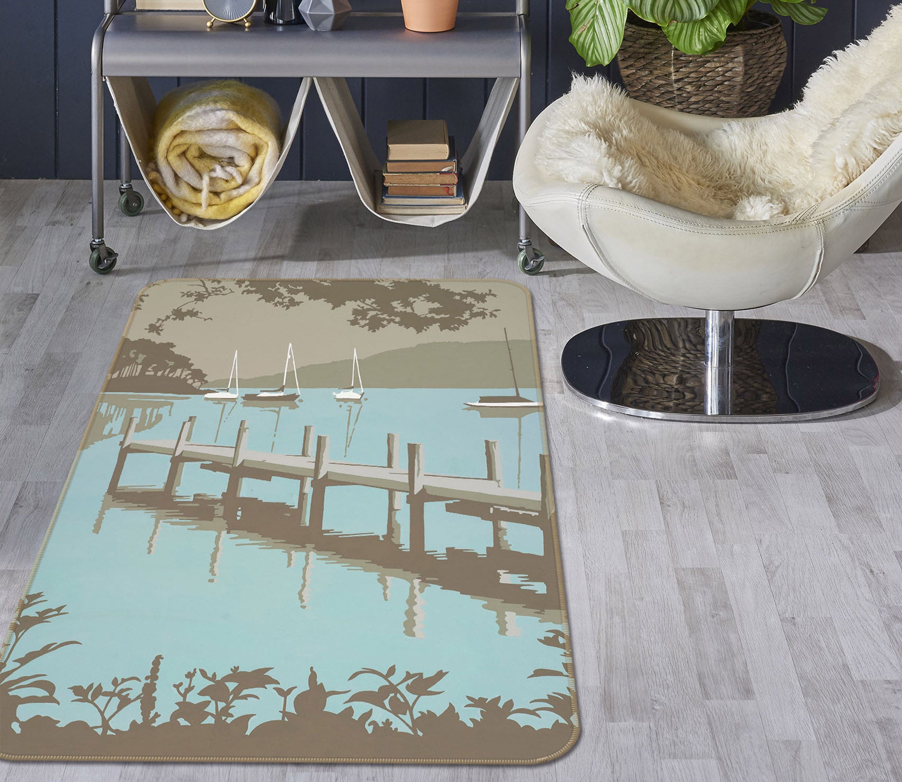 3D Windermere 1163 Steve Read Rug Non Slip Rug Mat