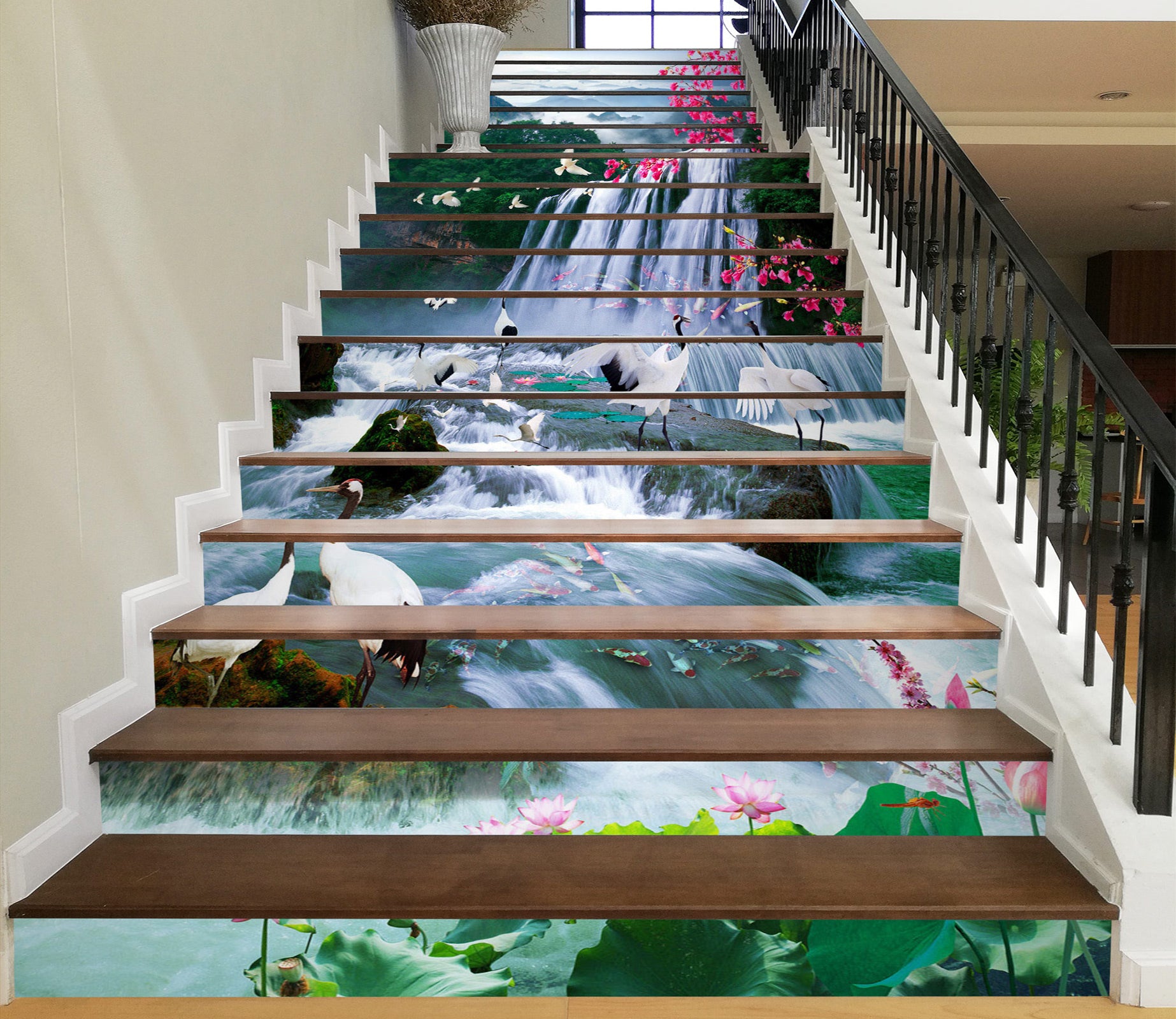 3D Landscape Picture Scroll 035 Stair Risers