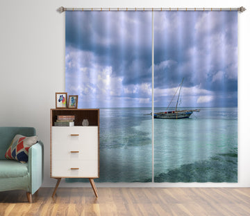 3D Sea Boat 109 Marco Carmassi Curtain Curtains Drapes