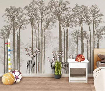 3D Little Deer Woods WG68 Wall Murals Wallpaper AJ Wallpaper 2 