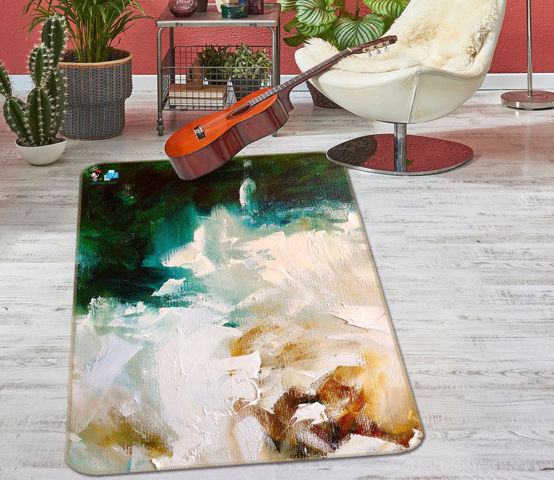 3D Paint Art 1306 Skromova Marina Rug Non Slip Rug Mat