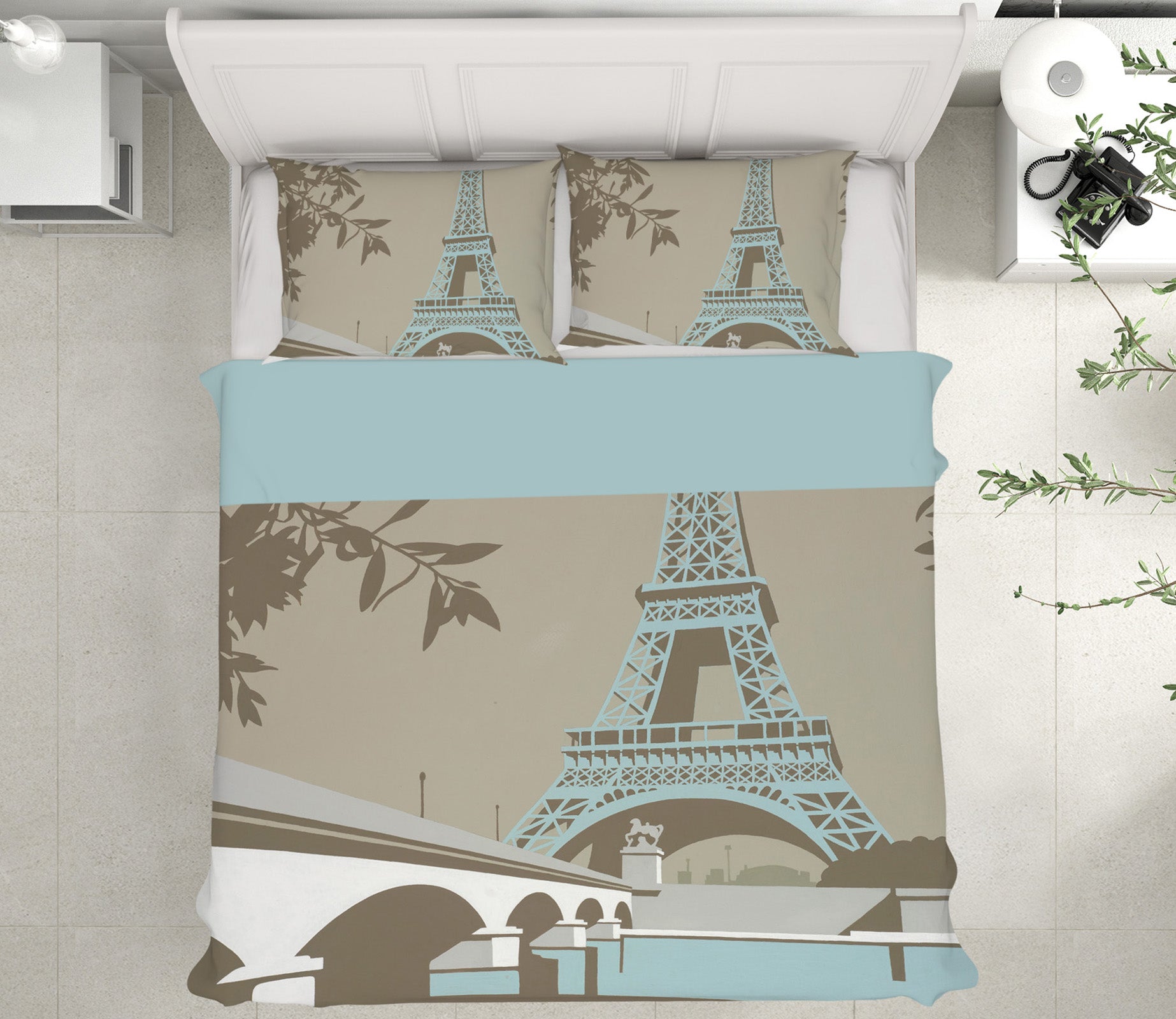 3D Paris 2036 Steve Read Bedding Bed Pillowcases Quilt