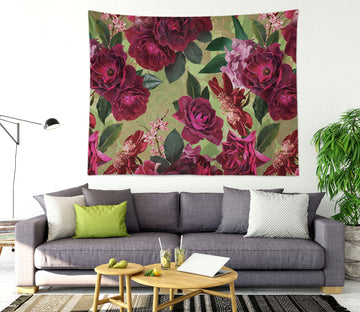 3D Red Flower 5344 Uta Naumann Tapestry Hanging Cloth Hang