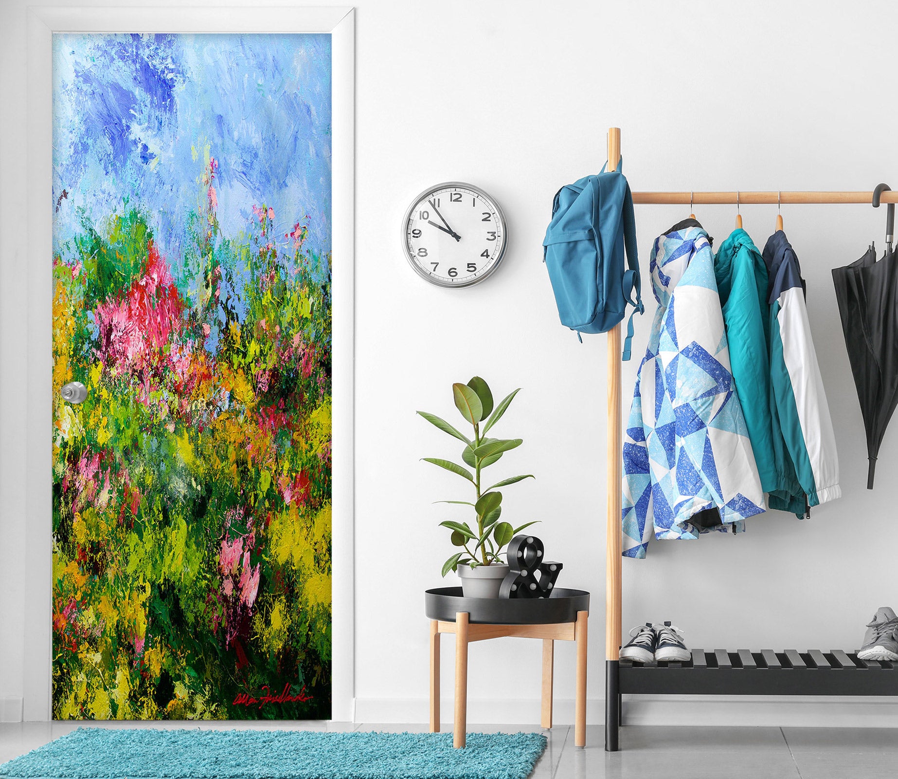 3D Grove Flowers 93109 Allan P. Friedlander Door Mural