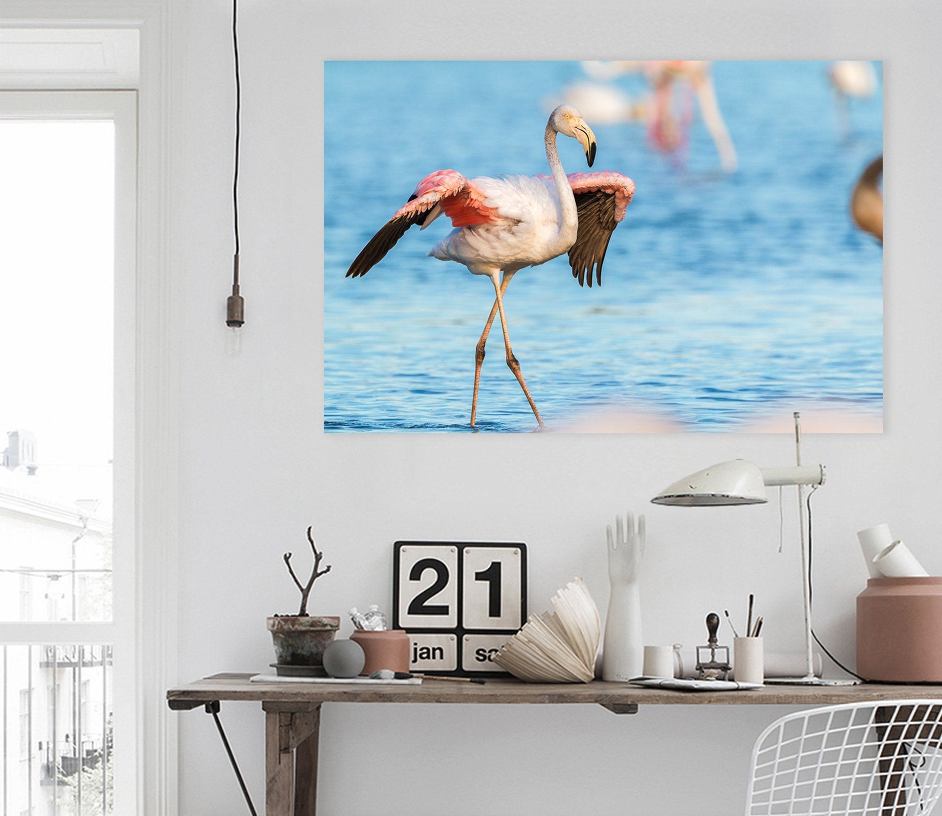 3D Flamingo 51 Animal Wall Stickers Wallpaper AJ Wallpaper 2 