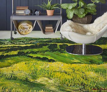 3D Green Grassland Hillside 9616 Allan P. Friedlander Floor Mural  Wallpaper Murals Self-Adhesive Removable Print Epoxy