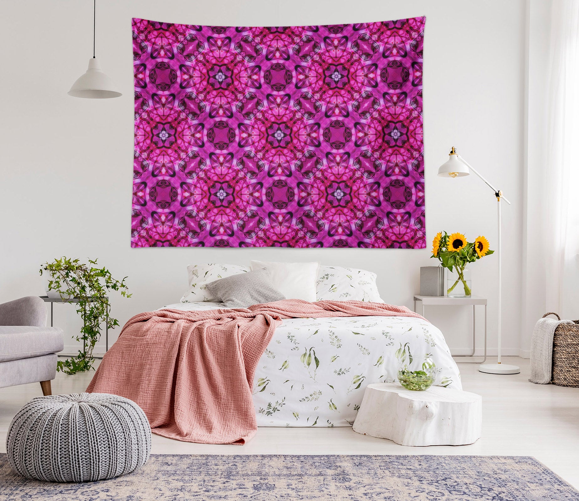 3D Purple Pattern 933 Shandra Smith Tapestry Hanging Cloth Hang