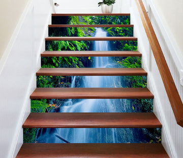 3D Straight And Rich Waterfall 183 Stair Risers