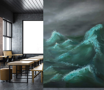 3D Big Waves 9837 Marina Zotova Wall Mural Wall Murals