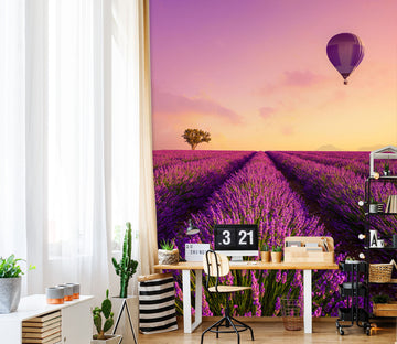 3D Lavender Hot Air Balloon 57247 Wall Murals