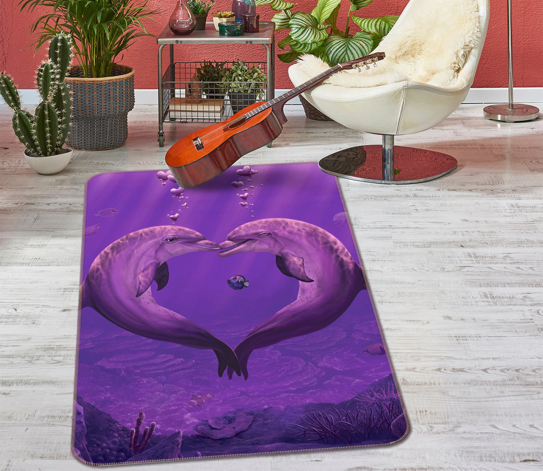 3D Sea Of Hearts Def 1063 Vincent Hie Rug Non Slip Rug Mat