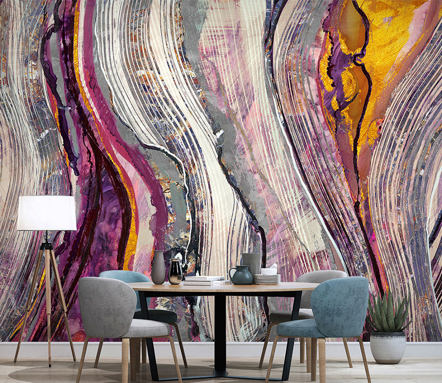 3D Red Paint WG042 Wall Murals