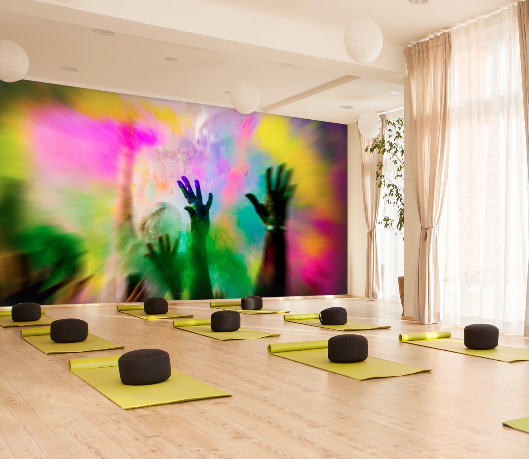 3D Party Arm 103 Wall Murals