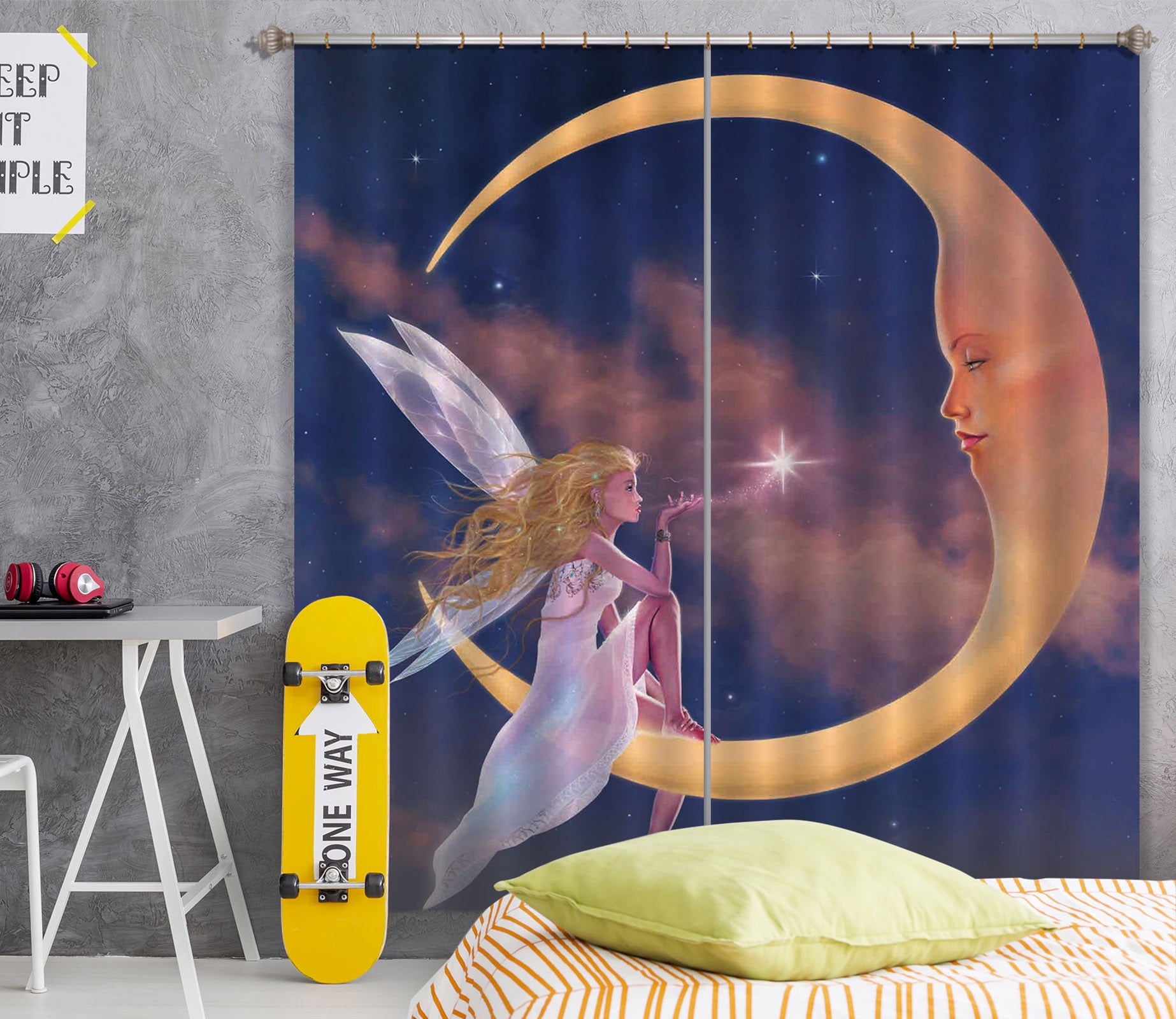 3D Star Kiss 075 Vincent Hie Curtain Curtains Drapes