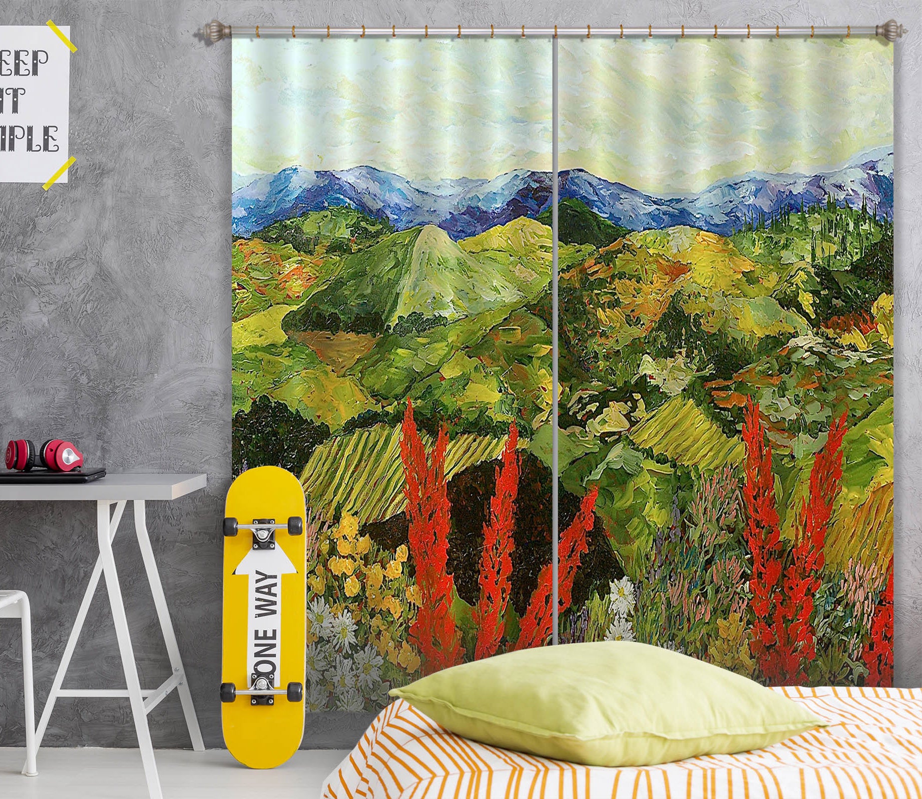 3D Forest Tree 139 Allan P. Friedlander Curtain Curtains Drapes