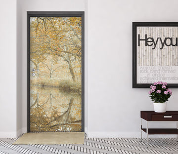 3D Forest Reflection 5093 Assaf Frank Door Mural