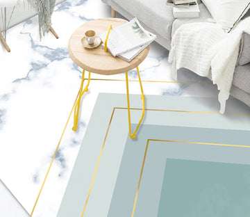 3D Light Green Stripes WG101 Non Slip Rug Mat Mat AJ Creativity Home 