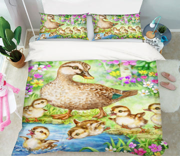 3D Baby Duck 5928 Kayomi Harai Bedding Bed Pillowcases Quilt Cover Duvet Cover