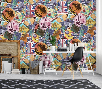 3D Coconut Tree Iron Tower Liberty 57063 Wall Murals