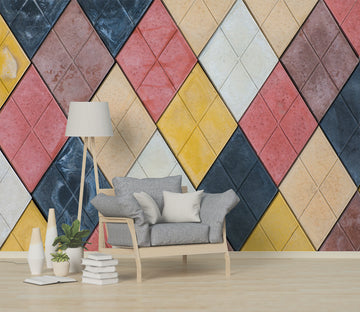 3D Color Geometry WG301 Wall Murals