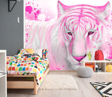 3D Pink Tiger 8401 Sheena Pike Wall Mural Wall Murals
