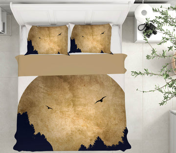3D Forest Moon 232 Boris Draschoff Bedding Bed Pillowcases Quilt