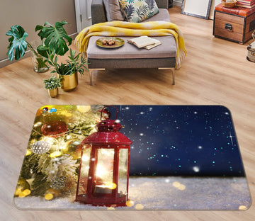3D Candle Light 56235 Christmas Non Slip Rug Mat Xmas